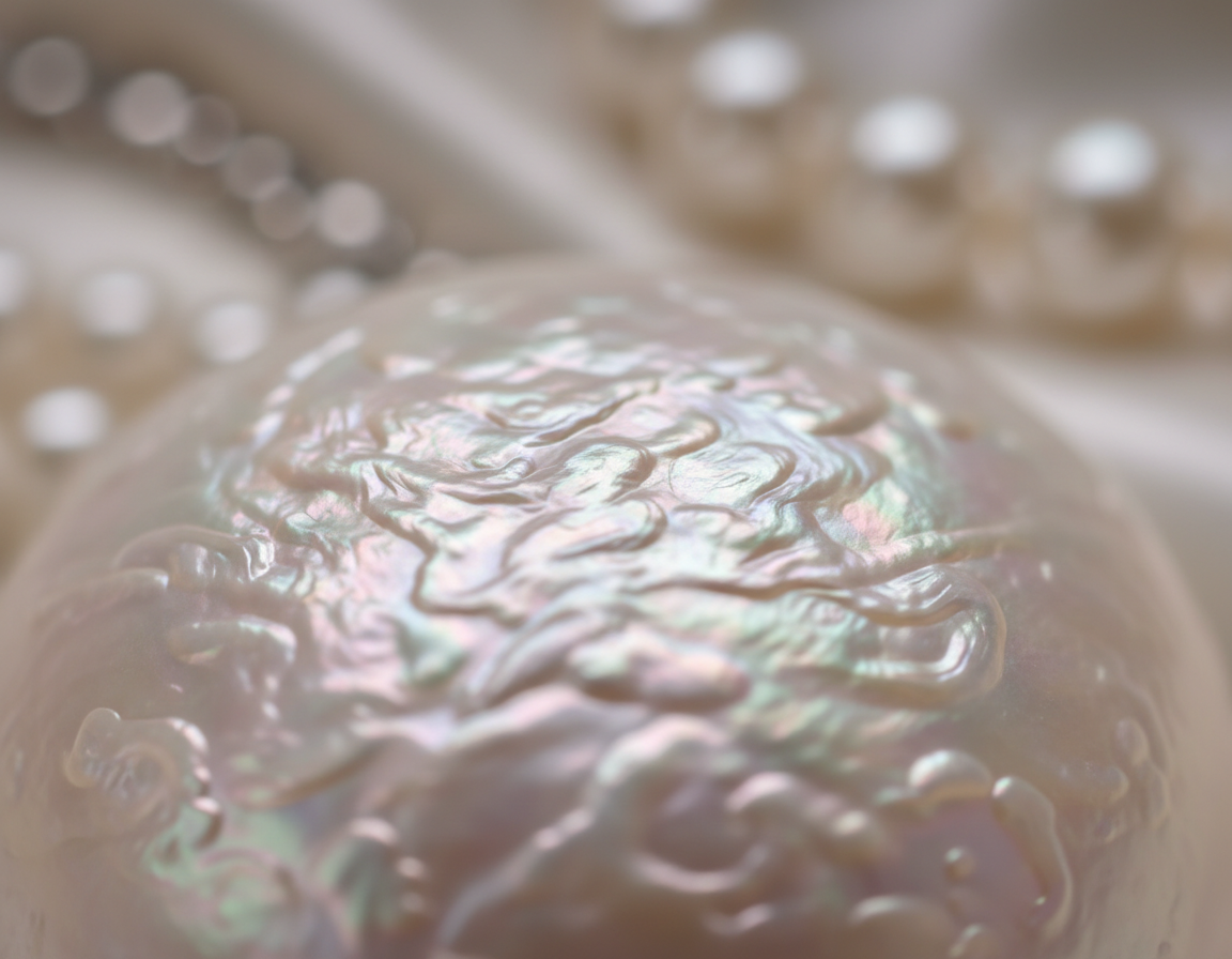 Pearl jewellery close-up